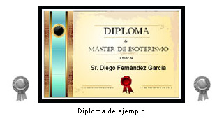 Diploma: 'Máster de Esoterismo'